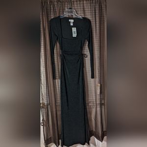 L*Space Black Dress Long sleeve maxi
